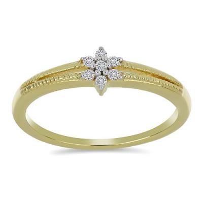 BUY 925 SILVER REAL DIAMOND DOUBLE CUT GEMSTONE RING